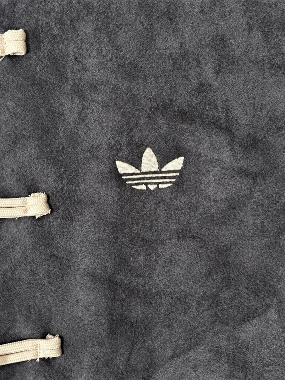 Adidas Originals Kung Fu Track Jacket Mens Medium Frog Button Grey NWT New - Picture 4 of 4